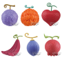 One Piece - Pack De 6 Figurines Devil Fruit Collection Vol.2