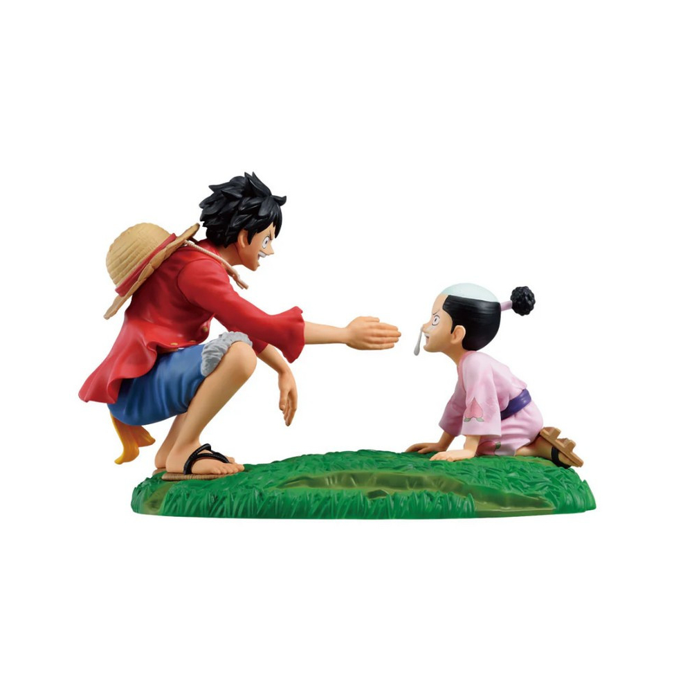 One Piece - Figurine Monkey D. Luffy & Kozuki Momonosuke One Piece Revible Moment II Ichiban Kuji Lot C