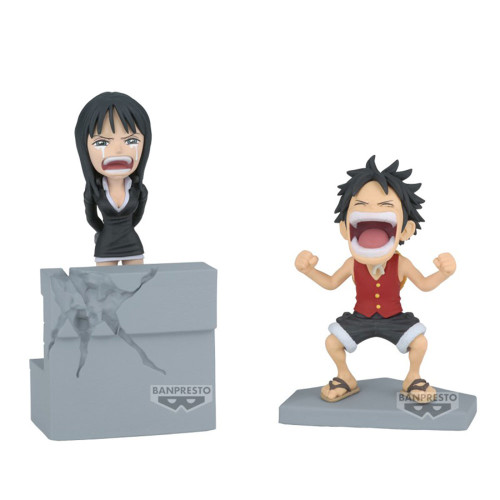 One Piece - Figurine Monkey D. Luffy & Nico Robin WCF Log Stories